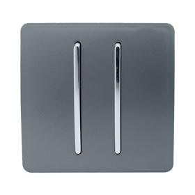 ART-SS29WG  2 Gang (1x2 Way 1x3 Way Intermediate) Warm Grey